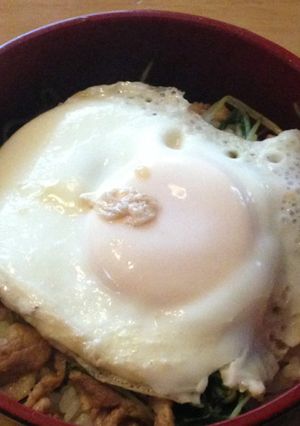 さっぱり水菜の豚肉丼-レシピのメイン写真