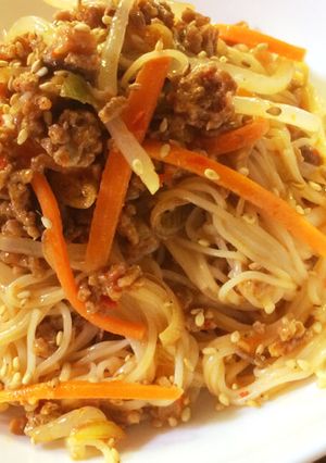 みょうがでさっぱり坦々麺風そうめん-レシピのメイン写真
