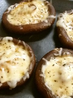 しいたけの醤油チーズ焼き♡フライパンで!-レシピのメイン写真