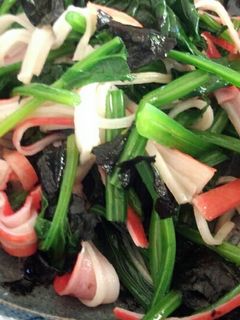 超簡単 ほうれん草カニかまポン酢和え-レシピのメイン写真