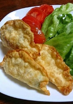筍と海老のマヨ玉揚げ餃子-レシピのメイン写真