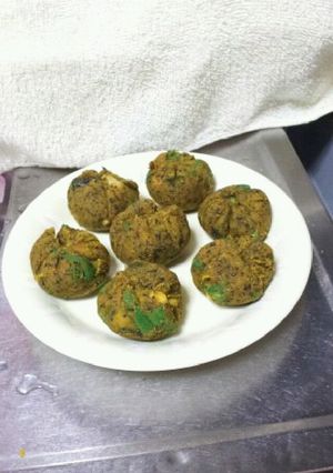 箸休めに、甘め一品！カボチャごま茶巾-レシピのメイン写真