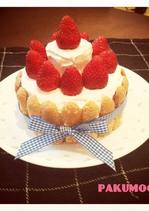 ビスキュイdeおめかしケーキ♡-レシピのメイン写真