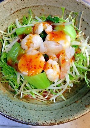 ホタテとエビでピビン麺-レシピのメイン写真