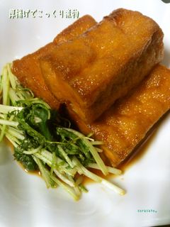 厚揚げ(焼き豆腐)でこっくり煮物-レシピのメイン写真