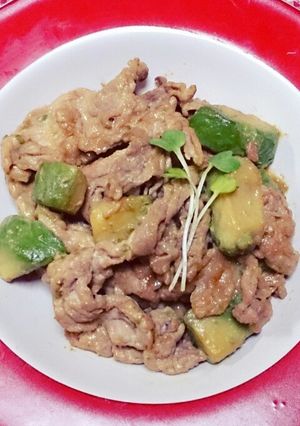 豚肉アボガド♡オイマヨで♬-レシピのメイン写真