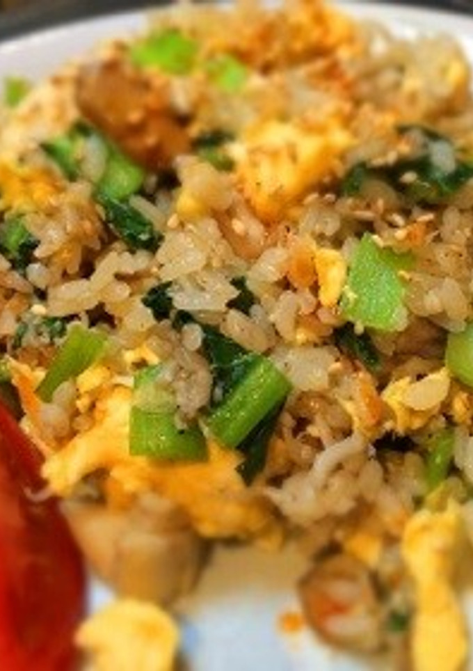 小松菜としらすの和風炒飯-レシピのメイン写真