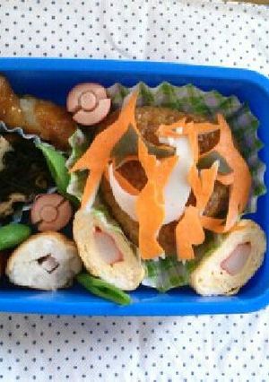 キャラ弁☆ポケモン☆メガリザードンＹ-レシピのメイン写真