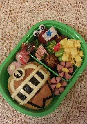 トッキュウジャー弁当-レシピのメイン写真
