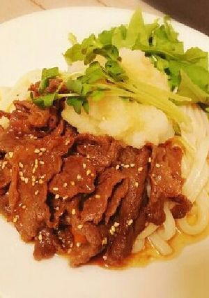 簡単*白だしで牛おろし冷やしうどん-レシピのメイン写真