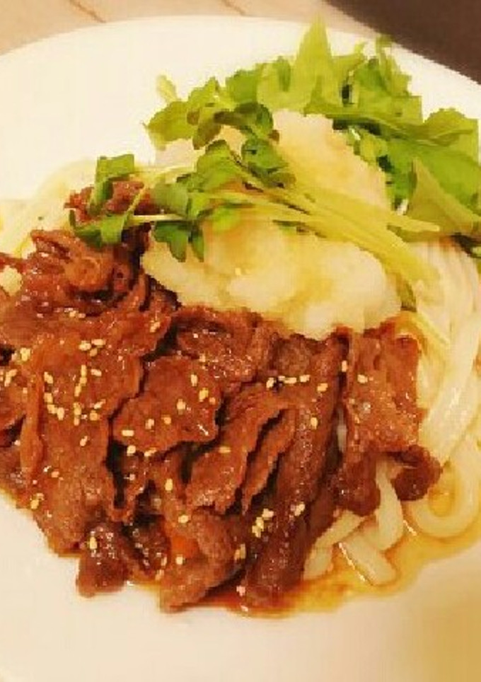 簡単＊白だしで牛おろし冷やしうどん-レシピのメイン写真
