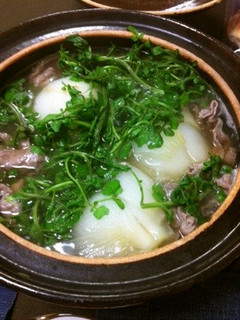 新玉ねぎと牛肉のあっさり鍋♪-レシピのメイン写真