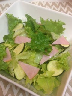 焼きズッキーニとハムのサラダ-レシピのメイン写真