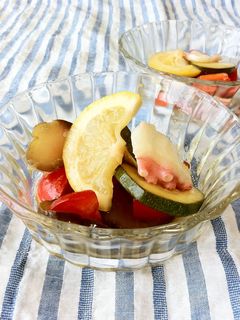 蛸と夏野菜のマリネ-レシピのメイン写真