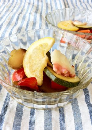 蛸と夏野菜のマリネ-レシピのメイン写真