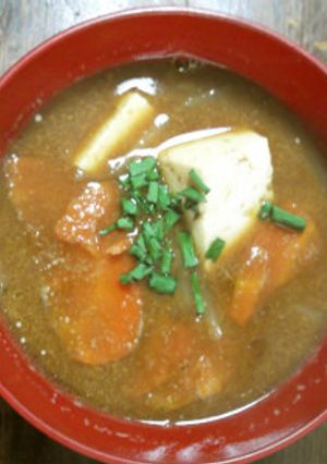 豚しゃぶしゃぶの残りで作った豚汁-レシピのメイン写真