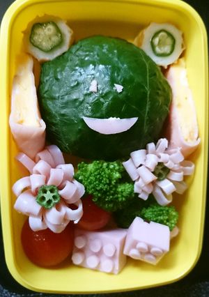 簡単 カエル弁当-レシピのメイン写真