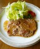 ポークステーキ（にんにく味噌味）♪