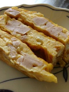 簡単でおいしい 魚肉ソーセージ入り卵焼き-レシピのメイン写真