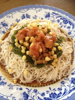 簡単☆元気になるネバネバそーめん-レシピのメイン写真