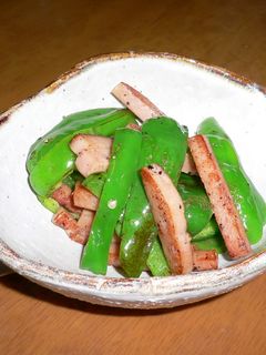 ピーマンとスパムの炒め物-レシピのメイン写真