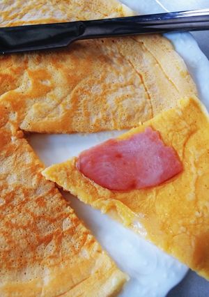 お好み焼き粉で簡単ハムチーズ焼き☆-レシピのメイン写真