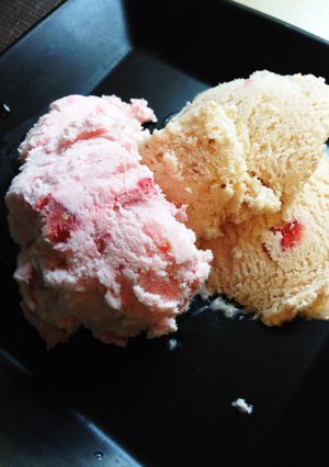 ♪2種類の♪めちゃ旨♡苺のアイスクリーム-レシピのメイン写真
