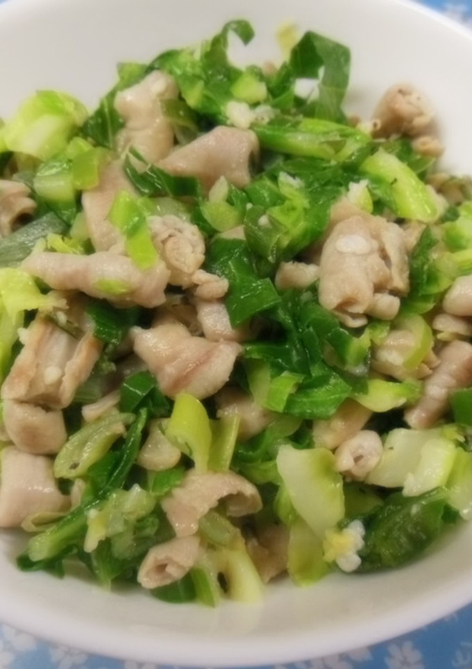 豚モツと野菜の塩麹炒め-レシピのメイン写真