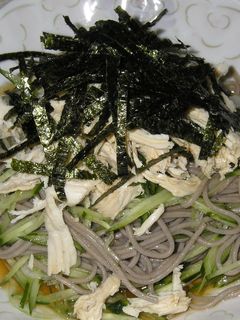 節約レシピ♪鶏むね肉でサラダざるそば☆-レシピのメイン写真