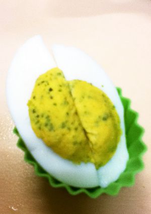 お弁当に、青のり入りゆで卵-レシピのメイン写真