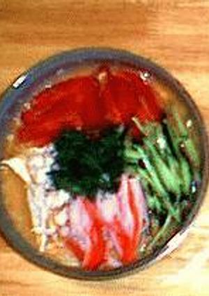 タップリお野菜のピリ辛ゴマ味噌そうめん-レシピのメイン写真