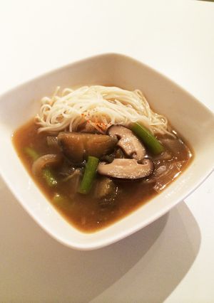 ごま油香る〜夏野菜あったかそうめん-レシピのメイン写真