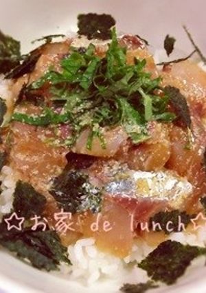 簡単パパっと！鯵のゴマ漬け丼☆-レシピのメイン写真
