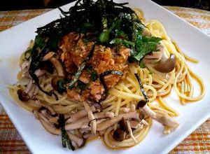 大葉にんにく醤油で和風ツナおろしパスタ☆-レシピのメイン写真