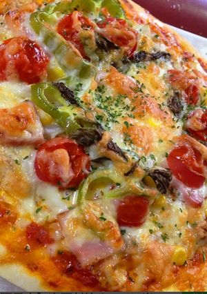 ピザ生地から作るチーズトロトロピザ！！-レシピのメイン写真