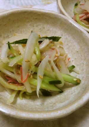 簡単！新玉葱で血液サラサラ中華サラダ-レシピのメイン写真
