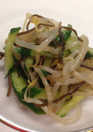 簡単副菜♫もやし＆きゅうり＆塩昆布-レシピのメイン写真