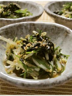 おかひじきともやしの酢の物-レシピのメイン写真