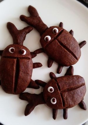 子供が喜ぶ☆カブトムシくんクッキー-レシピのメイン写真
