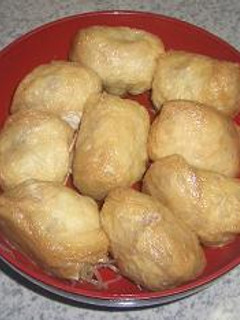 豚ひきと春雨の巾着煮-レシピのメイン写真