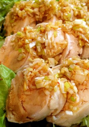 塩麹でやわらか～鶏ムネ肉のロール蒸し-レシピのメイン写真