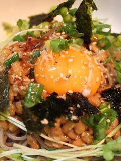 卵黄が決め手の納豆そば☆簡単美味☆-レシピのメイン写真