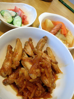 簡単★鶏手羽中の甘夏マーマレード煮★-レシピのメイン写真