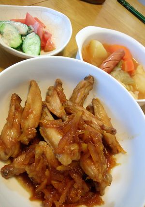 簡単★鶏手羽中の甘夏マーマレード煮★-レシピのメイン写真
