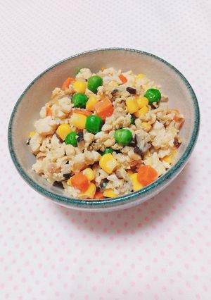 〖簡単♩栄養満点♡あさり入り炒り豆腐〗-レシピのメイン写真