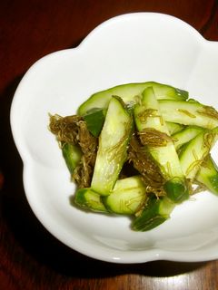 きゅうりとごはん昆布の酢の物-レシピのメイン写真