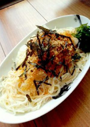 簡単＆栄養満点ぶっかけみぞれ納豆そうめん-レシピのメイン写真