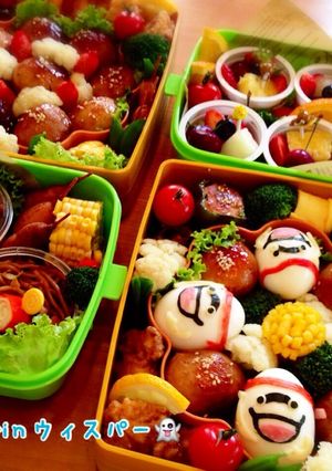 妖怪ウォッチ⌚︎ゆで卵ウィスパー 運動会ver. キャラ弁-レシピのメイン写真