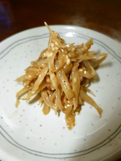 牛蒡のピーナツクリーム炒め-レシピのメイン写真