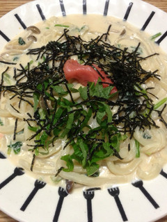 明太豆乳クリームうどん-レシピのメイン写真